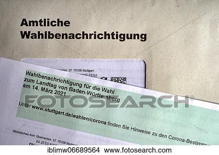 Official election notification, Landtag election Baden-Württemberg on 14. 03. 2021, Germany, Europe View Large Photo Image Picture - Official election notification, Landtag election Baden-Württemberg on 14. 03. 2021, Germany, Europe. Fotosearch