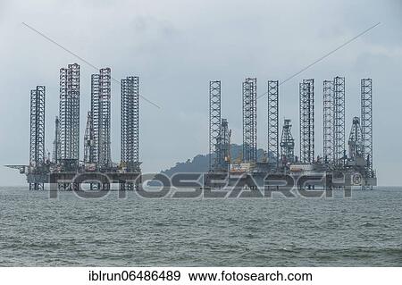 Oil plattform of the coast of Limbe, southern Cameroon, Cameroon, Africa View Large Photo Image Stock Photo - Oil plattform of the coast of Limbe, southern Cameroon, Cameroon, Africa. Fotosearch