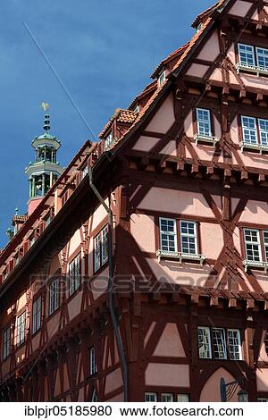 Old city hall, back side, Esslingen am Neckar, Baden-Württemberg, Germany, Europe View Large Photo Image Stock Image - Old city hall, back side, Esslingen am Neckar, Baden-Württemberg, Germany, Europe. Fotosearch