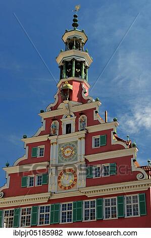 Stock Image - Old city hall, Esslingen am Neckar, Baden-Württemberg, Germany, Europe. Fotosearch