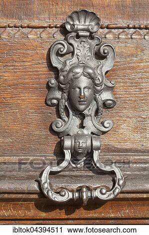 Old door knocker on old water towers, historic centre, Augsburg, Swabia, Bavaria, Germany, Germany, Europe View Large Photo Image Stock Image - Old door knocker on old water towers, historic centre, Augsburg, Swabia, Bavaria, Germany, Germany, Europe. Fotosearch