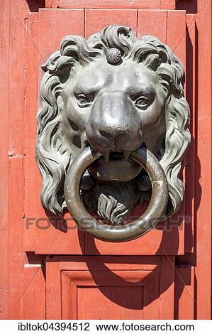 Old door knocker with lion figure, armoury, historic centre, Augsburg, Swabia, Bavaria, Germany, Europe View Large Photo Image Stock Image - Old door knocker with lion figure, armoury, historic centre, Augsburg, Swabia, Bavaria, Germany, Europe. Fotosearch