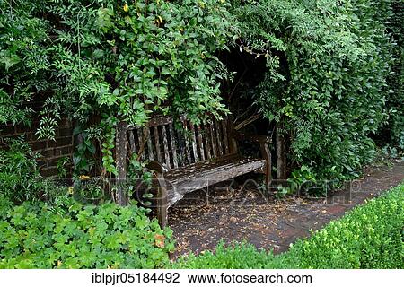 Old garden bench, Clinton Lodge Gardens, Fletching, East Sussex, England, Great Britain View Large Photo Image Stock Image - Old garden bench, Clinton Lodge Gardens, Fletching, East Sussex, England, Great Britain. Fotosearch