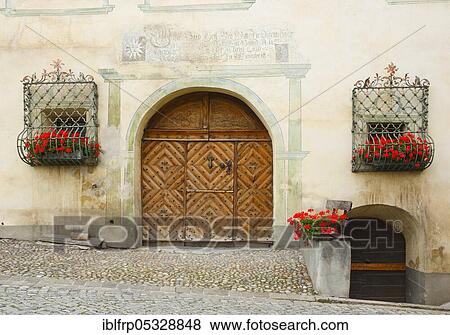 Old Grisons stone house, Bergün, Grisons, Switzerland, Europe View Large Photo Image Stock Photo - Old Grisons stone house, Bergün, Grisons, Switzerland, Europe. Fotosearch