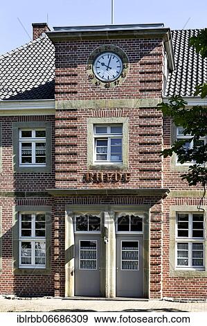Old railway station, reception building, today AWO meeting place, Rhede, Münsterland, North Rhine-Westphalia, Germany, Europe View Large Photo Image Stock Photo - Old railway station, reception building, today AWO meeting place, Rhede, Münsterland, North Rhine-Westphalia, Germany, Europe. Fotosearch