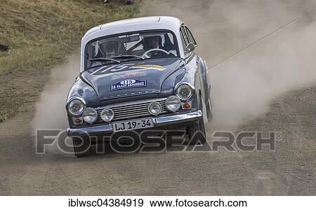 Stock Photo - Oldtimer Eifel Rallye Festival 2015, Vulkaneifel, Eifel, Rhineland-Palatinate, Germany, Europe. Fotosearch