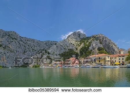 Picture - Omis, Cetina, Donji-Tok, Dalmatia, Croatia, Europe. Fotosearch