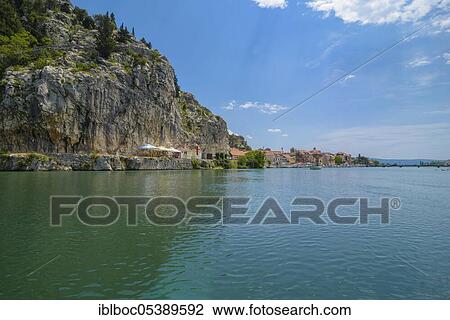 Omis, Cetina, Donji-Tok, Dalmatia, Croatia, Europe View Large Photo Image Stock Image - Omis, Cetina, Donji-Tok, Dalmatia, Croatia, Europe. Fotosearch