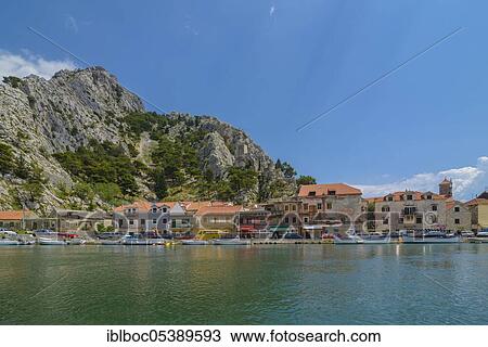 Stock Image - Omis, Cetina, Donji-Tok, Dalmatia, Croatia, Europe. Fotosearch