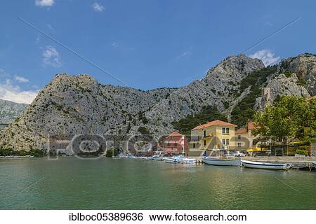 Omis, Cetina, Donji-Tok, Dalmatia, Croatia, Europe View Large Photo Image Stock Photograph - Omis, Cetina, Donji-Tok, Dalmatia, Croatia, Europe. Fotosearch