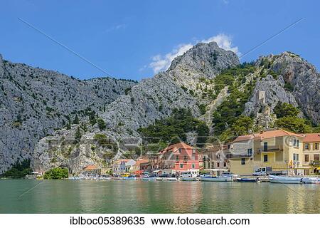 Omis, Cetina, Donji-Tok, Dalmatia, Croatia, Europe View Large Photo Image Stock Photography - Omis, Cetina, Donji-Tok, Dalmatia, Croatia, Europe. Fotosearch