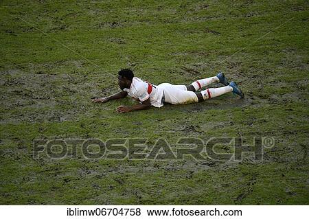 Orel Mangala VfB Stuttgart, lies on the worn out lawn of the Mercedes-Benz Arena, Stuttgart, Baden-Württemberg, Germany, Europe View Large Photo Image Stock Photo - Orel Mangala VfB Stuttgart, lies on the worn out lawn of the Mercedes-Benz Arena, Stuttgart, Baden-Württemberg, Germany, Europe. Fotosearch