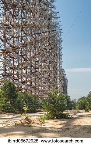 Over horizon radar, Lost Place, Chernobyl exclusion zone, Ukraine, Europe View Large Photo Image Stock Photo - Over horizon radar, Lost Place, Chernobyl exclusion zone, Ukraine, Europe. Fotosearch