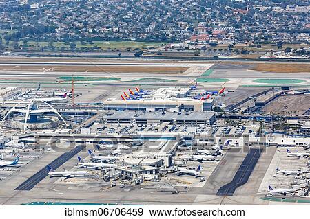 Overview Terminals of Los Angeles Airport, USA, North America View Large Photo Image Stock Photo - Overview Terminals of Los Angeles Airport, USA, North America. Fotosearch