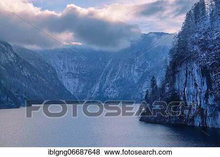 Painter's angle view of the Königssee, Schönau am Königssee, Berchtesgadener Land, Upper Bavaria, Bavaria, Germany, Europe View Large Photo Image Stock Photo - Painter's angle view of the Königssee, Schönau am Königssee, Berchtesgadener Land, Upper Bavaria, Bavaria, Germany, Europe. Fotosearch