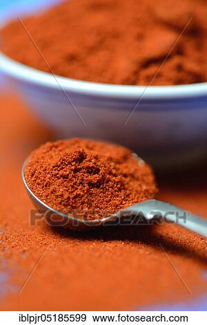 Paprika powder in spoon, Capsicum annuum, chili, chili powder View Large Photo Image Stock Photo - Paprika powder in spoon, Capsicum annuum, chili, chili powder. Fotosearch
