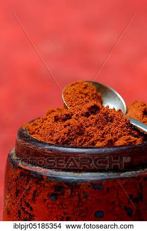 Paprika powder in spoon, chili, chili powder ( Capsicum annuum) View Large Photo Image Picture - Paprika powder in spoon, chili, chili powder ( Capsicum annuum). Fotosearch