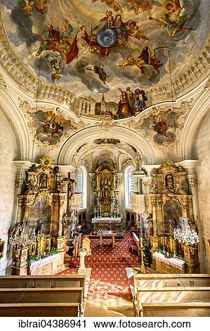 Parish Church of St. Margareth, baroque interior and rococo ceiling, Bayrischzell, Upper Bavaria, Bavaria, Germany, Europe View Large Photo Image Stock Image - Parish Church of St. Margareth, baroque interior and rococo ceiling, Bayrischzell, Upper Bavaria, Bavaria, Germany, Europe. Fotosearch