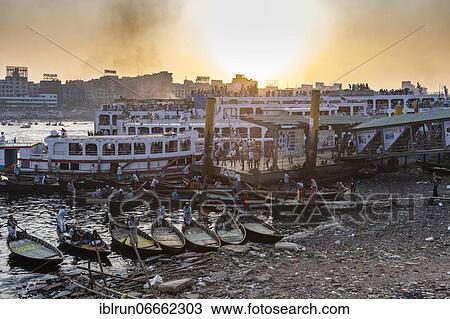 Passenger boats and passenger ferries, port of Dhaka, Bangladesh, Asia View Large Photo Image Stock Image - Passenger boats and passenger ferries, port of Dhaka, Bangladesh, Asia. Fotosearch