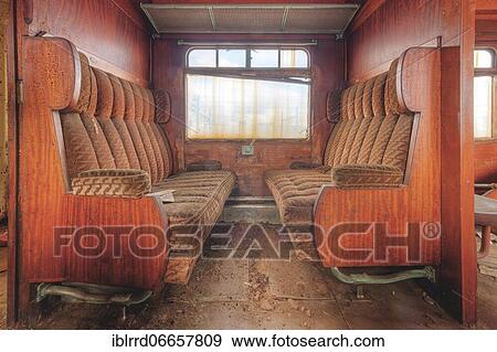 Stock Photo - Passenger train, Lost Place, Belgium, Europe. Fotosearch