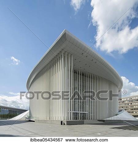 Philharmonic Hall, Kirchberg, Luxembourg, Europe View Large Photo Image Stock Photo - Philharmonic Hall, Kirchberg, Luxembourg, Europe. Fotosearch