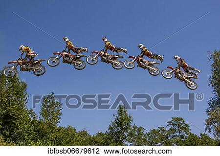 Photomontage, motocross rider jumping, Biberach, Baden-Württemberg, Germany, Europe View Large Photo Image Stock Image - Photomontage, motocross rider jumping, Biberach, Baden-Württemberg, Germany, Europe. Fotosearch
