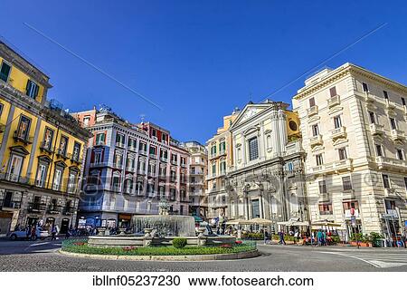Piazza Trieste E Trento, Naples, Italy, Europe View Large Photo Image Stock Image - Piazza Trieste E Trento, Naples, Italy, Europe. Fotosearch