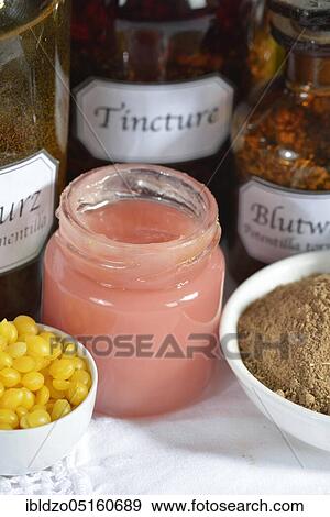 Potentilla erecta (Potentilla tormentilla) ointment, tea, roots crushed and ground View Large Photo Image Stock Photo - Potentilla erecta (Potentilla tormentilla) ointment, tea, roots crushed and ground. Fotosearch
