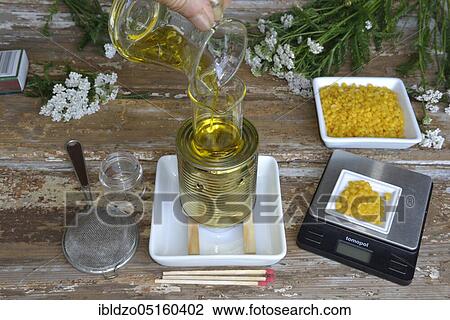 Production Yarrow ointment (Achillea millefolium), Yarrow ointment View Large Photo Image Stock Image - Production Yarrow ointment (Achillea millefolium), Yarrow ointment. Fotosearch