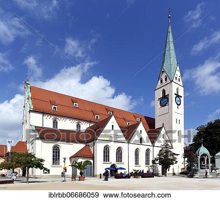 Protestant parish church St. Mang, Kempten, Allgäu, Bavaria, Germany, Europe View Large Photo Image Stock Photo - Protestant parish church St. Mang, Kempten, Allgäu, Bavaria, Germany, Europe. Fotosearch