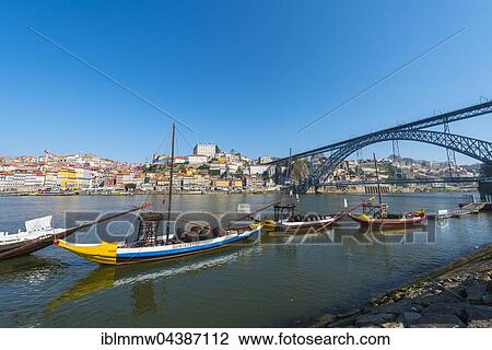 Rabelo boats, port wine boats on River Douro, Porto, Portugal, Europe View Large Photo Image Stock Image - Rabelo boats, port wine boats on River Douro, Porto, Portugal, Europe. Fotosearch