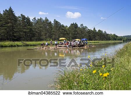 Raft on the Isar Canal, Isar, Egling, Upper Bavaria, Bavaria, Germany, Europe View Large Photo Image Stock Image - Raft on the Isar Canal, Isar, Egling, Upper Bavaria, Bavaria, Germany, Europe. Fotosearch
