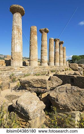 Remains of Temple of Heracles, Valley of the Temples, Agrigento, Sicily, Italy, Europe View Large Photo Image Stock Image - Remains of Temple of Heracles, Valley of the Temples, Agrigento, Sicily, Italy, Europe. Fotosearch