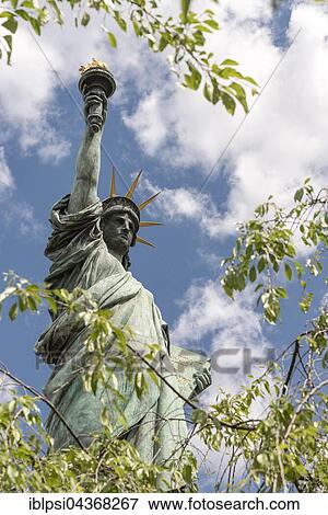 Stock Photo - Replica of Statue of Liberty, Odaiba Seaside Park, Tokyo Bay, Japan, Asia. Fotosearch