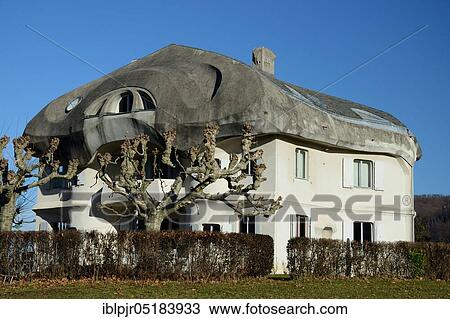 Residential house, architect Rudolf Steiner, anthroposophical architecture, Goetheanum, Dornach, Canton Solothurn, Switzerland, Europe View Large Photo Image Stock Image - Residential house, architect Rudolf Steiner, anthroposophical architecture, Goetheanum, Dornach, Canton Solothurn, Switzerland, Europe. Fotosearch
