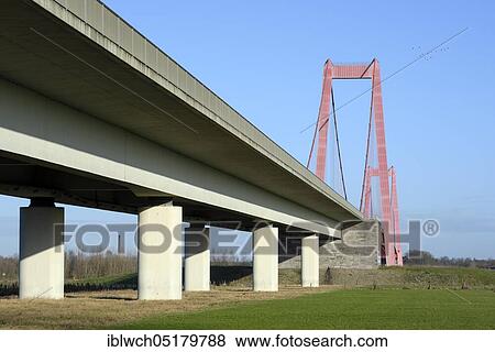 Rhine bridge near Emmerich, January, Lower Rhine, North Rhine-Westphalia, Germany, Europe View Large Photo Image Stock Photo - Rhine bridge near Emmerich, January, Lower Rhine, North Rhine-Westphalia, Germany, Europe. Fotosearch