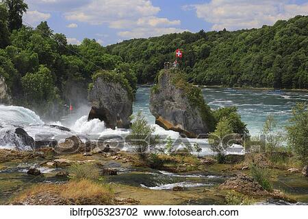 Stock Image - Rhine Falls, Schaffhausen, Switzerland, Europe. Fotosearch