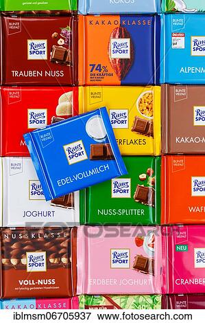 Ritter Sport chocolates different varieties wallpaper, Germany, Europe View Large Photo Image Stock Photo - Ritter Sport chocolates different varieties wallpaper, Germany, Europe. Fotosearch
