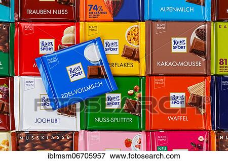 Ritter Sport chocolates different varieties wallpaper, Germany, Europe View Large Photo Image Stock Photo - Ritter Sport chocolates different varieties wallpaper, Germany, Europe. Fotosearch