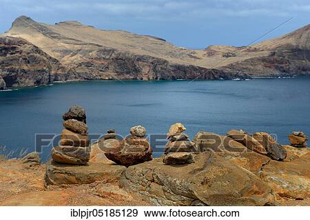 Stock Photo - Rocky coast Ponta do Sao Lourenco, east coast of Madeira, Portugal, Europe. Fotosearch