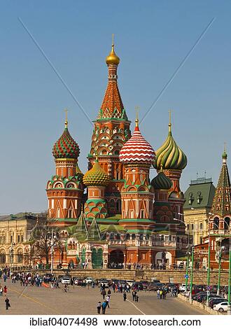 Saint Basil's Cathedral, Moscow, Russia, Europe View Large Photo Image Stock Photo - Saint Basil's Cathedral, Moscow, Russia, Europe. Fotosearch