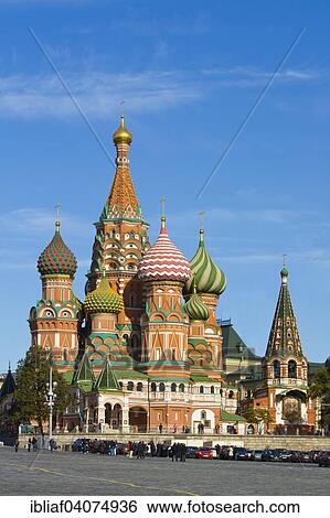 Saint Basil's Cathedral, Moscow, Russia, Europe View Large Photo Image Stock Photograph - Saint Basil's Cathedral, Moscow, Russia, Europe. Fotosearch