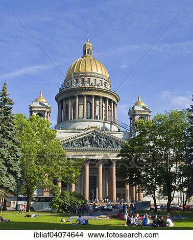 Picture - Saint Isaac Cathedral, Saint Petersburg, Russia, Europe. Fotosearch