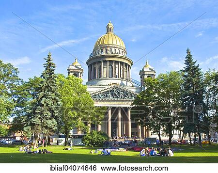 Saint Isaac Cathedral, Saint Petersburg, Russia, Europe View Large Photo Image Stock Photograph - Saint Isaac Cathedral, Saint Petersburg, Russia, Europe. Fotosearch