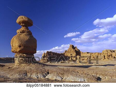 Sandstone figure in Goblin Valley, Goblin Valley State Park, Utah, USA, North America View Large Photo Image Stock Image - Sandstone figure in Goblin Valley, Goblin Valley State Park, Utah, USA, North America. Fotosearch