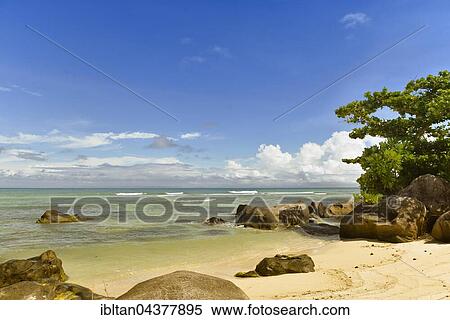 Stock Photography - Sandy beach, Nosy Nato, East Coast, Madagascar, Africa. Fotosearch