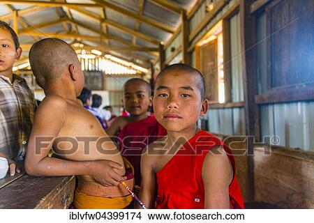 School children at school, posing for camera, Shan State, Myanmar, Asia View Large Photo Image Picture - School children at school, posing for camera, Shan State, Myanmar, Asia. Fotosearch