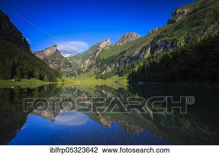 Stock Image - Seealpsee, Appenzell Innerrhoden, Switzerland, Europe. Fotosearch