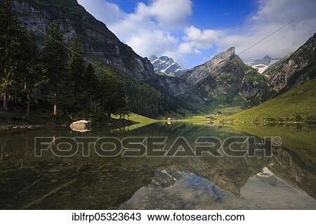 Seealpsee, Appenzell Innerrhoden, Switzerland, Europe View Large Photo Image Stock Image - Seealpsee, Appenzell Innerrhoden, Switzerland, Europe. Fotosearch