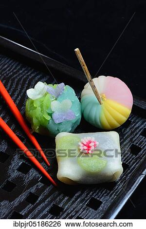 shi, Japanese sweets on tray View Large Photo Image Stock Photograph - shi, Japanese sweets on tray. Fotosearch